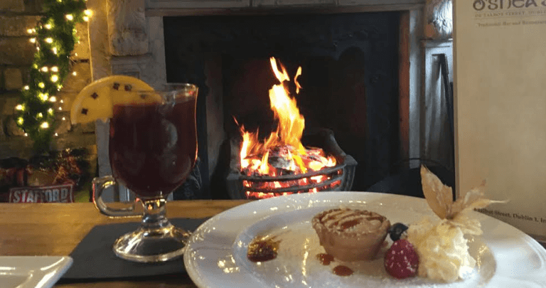 A city centre bar is offering free mulled wine and mince pies every Friday in December