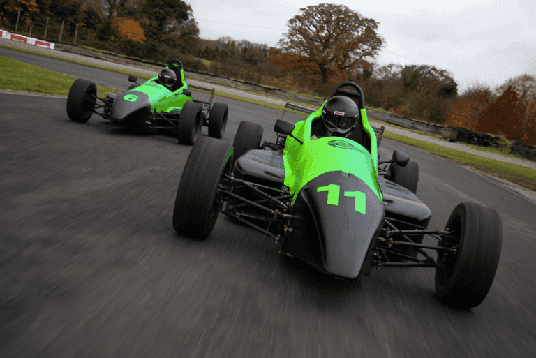 You can sit in an F1-style car off Grafton Street until Christmas Eve