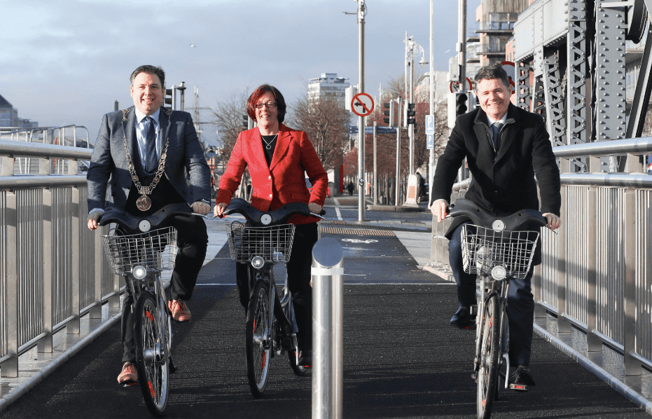 A new pedestrian and cyclist bridge has opened in town