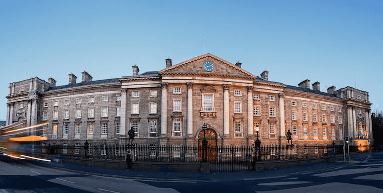 Trinity College has opened a public vote on changing its front gate lawns into a wildflower meadow