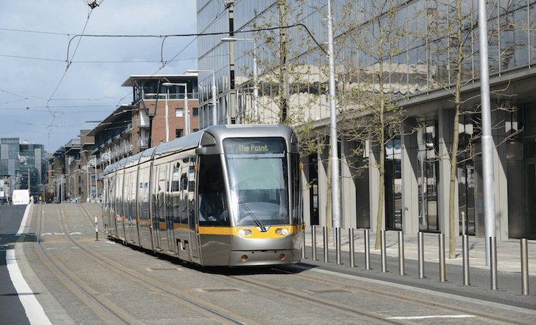 People are sharing pics of practically empty Luas trams this morning