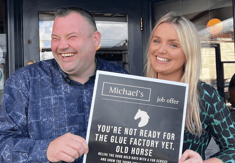 ‘You’re not ready for the glue factory yet’ – Michael’s begin elderly recruitment campaign ‘You’re not ready for the glue factory yet’ – Michael’s begin elderly recruitment campaign