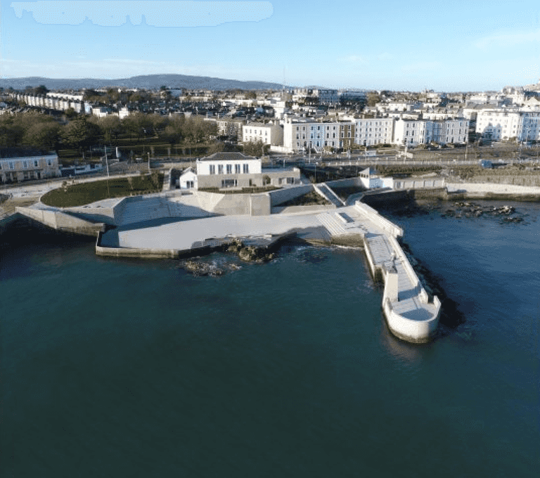 Dún Laoghaire Baths open officially – and we can’t help but notice there’s no bath