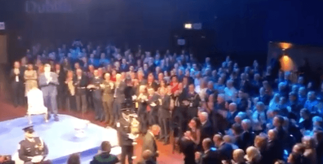 Jim Gavin received the freedom of Dublin in a ceremony last night Jim Gavin received the freedom of Dublin in a ceremony last night