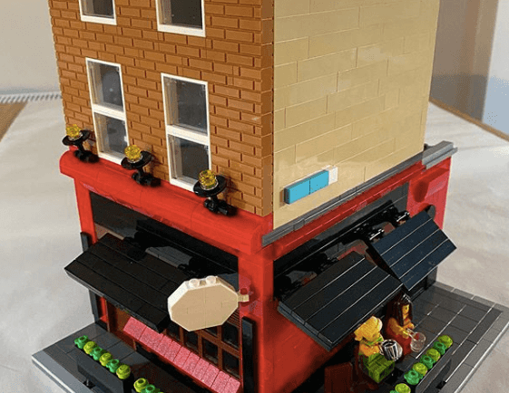 Someone has made a Lego version of Grogans on South William Street Someone has made a Lego version of Grogans on South William Street