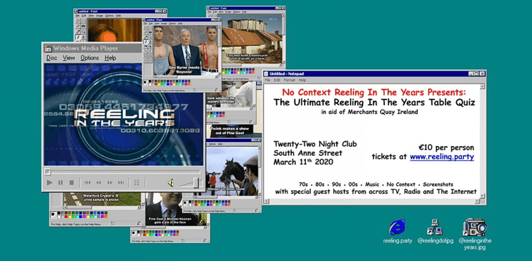 A ‘No Context Reeling In The Years’ charity pub quiz is coming to Dublin A ‘No Context Reeling In The Years’ charity pub quiz is coming to Dublin