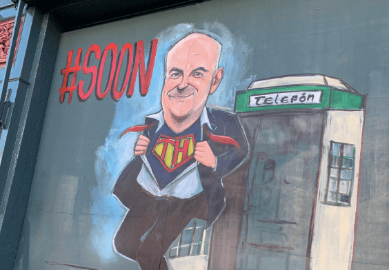 There’s now a Tony Holahan mural on the outside of a city centre pub There’s now a Tony Holahan mural on the outside of a city centre pub