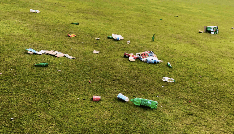 Fingal County Council shares image of litter left in one of its parks Fingal County Council shares image of litter left in one of its parks