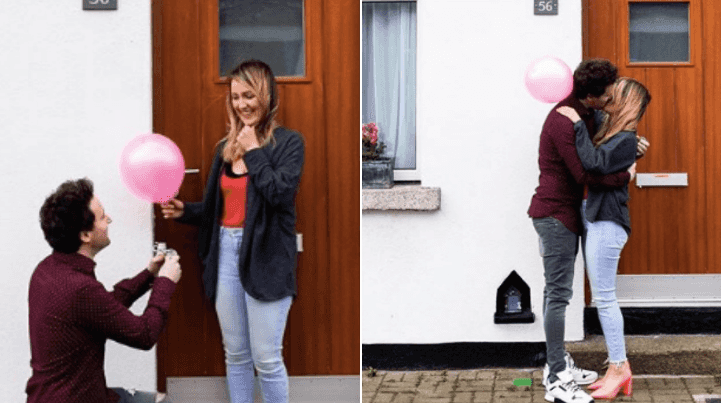Dublin photographer captures amazing moment couple get engaged outside their home Dublin photographer captures amazing moment couple get engaged outside their home