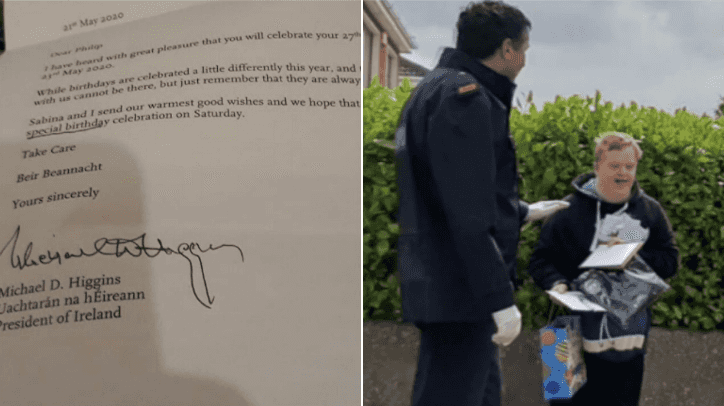President Higgins sent the most lovely letter to Philip Walsh for his birthday President Higgins sent the most lovely letter to Philip Walsh for his birthday