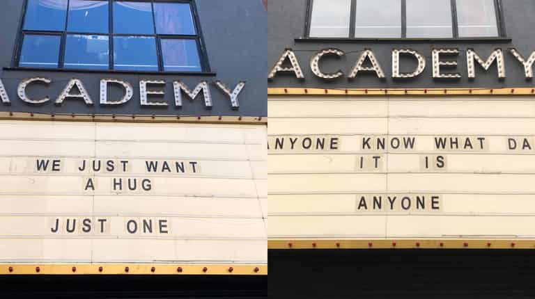 The Academy has been knocking it out of the park with their isolation signs The Academy has been knocking it out of the park with their isolation signs