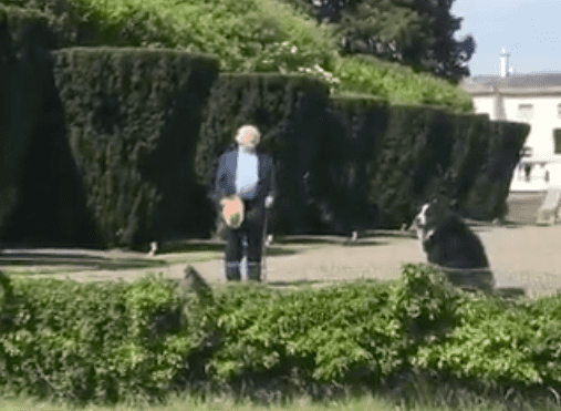 WATCH: President steps out to listen to impromptu concert outside the Áras WATCH: President steps out to listen to impromptu concert outside the Áras