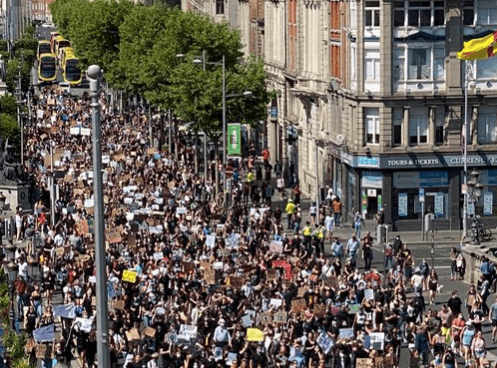 WATCH: Thousands take part in Dublin demonstration for George Floyd WATCH: Thousands take part in Dublin demonstration for George Floyd