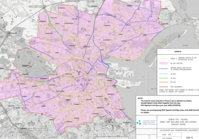 Reduced speed limits proposed for Dublin in response to Covid-19 restrictions Reduced speed limits proposed for Dublin in response to Covid-19 restrictions