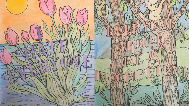 This aggressive colouring book is getting me through the third lockdown This aggressive colouring book is getting me through the third lockdown