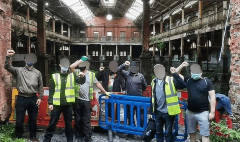 Irish housing campaign group have “liberated” the Iveagh Markets Irish housing campaign group have “liberated” the Iveagh Markets