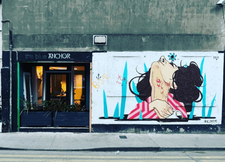 Liberties café issue callout for a street artist to spice up their wall Liberties café issue callout for a street artist to spice up their wall